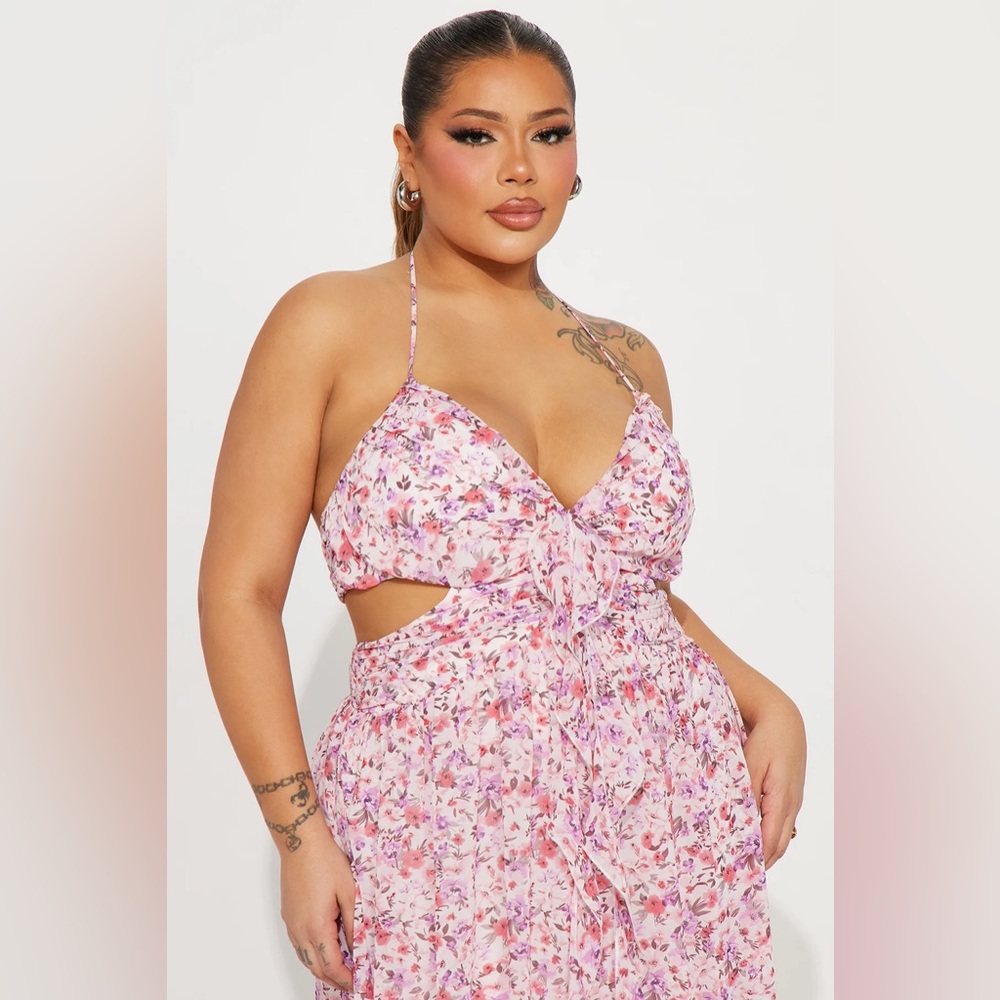 NWT Fashion Nova Floral Maxi Dress - Picture 5 of 8